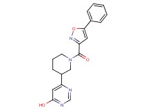 6-{1-[(5-phenyl-3-isoxazolyl)carbonyl]-3-piperidinyl}-4-pyrimidinol