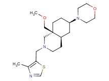 (4aR*,6R*,8aS*)-8a-(methoxymethyl)-2-[(4-methyl-1,3-thiazol-5-yl)methyl]-6-morpholin-4-yldecahydroisoquinoline