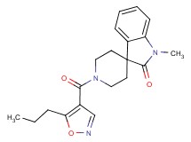 1-methyl-1'-[(5-propylisoxazol-4-yl)carbonyl]spiro[indole-3,4'-piperidin]-2(1H)-one