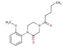 1-(2-methoxyphenyl)-4-pentanoyl-2-piperazinone