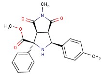 methyl (1S*,3S*,3aR*,6aS*)-5-methyl-3-(4-methylphenyl)-4,6-dioxo-1-phenyloctahydropyrrolo[3,4-c]pyrrole-1-carboxylate