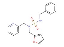 N'-benzyl-N-(2-furylmethyl)-N-(pyridin-2-ylmethyl)sulfamide