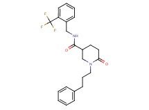6-oxo-1-(3-phenylpropyl)-N-[2-(trifluoromethyl)benzyl]-3-piperidinecarboxamide