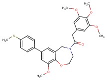 9-methoxy-7-[4-(methylthio)phenyl]-4-[(3,4,5-trimethoxyphenyl)acetyl]-2,3,4,5-tetrahydro-1,4-benzoxazepine