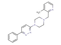 3-{4-[(3-methyl-2-pyridinyl)methyl]-1-piperazinyl}-6-phenylpyridazine