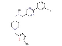 N-methyl-1-{1-[(5-methyl-2-furyl)methyl]-4-piperidinyl}-N-{[2-(3-methylphenyl)-5-pyrimidinyl]methyl}methanamine