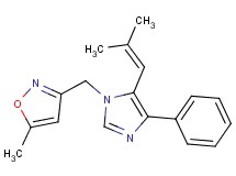 5-methyl-3-{[5-(2-methylprop-1-en-1-yl)-4-phenyl-1H-imidazol-1-yl]methyl}isoxazole