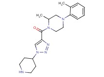 2-methyl-4-(2-methylphenyl)-1-{[1-(4-piperidinyl)-1H-1,2,3-triazol-4-yl]carbonyl}piperazine dihydrochloride