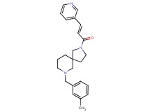 7-(3-methylbenzyl)-2-[(2E)-3-(3-pyridinyl)-2-propenoyl]-2,7-diazaspiro[4.5]decane