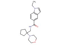 1-ethyl-N-[(1-morpholin-4-ylcyclopentyl)methyl]-1H-indole-5-carboxamide
