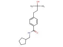 N-(cyclopentylmethyl)-4-(3-hydroxy-3-methylbutyl)benzamide
