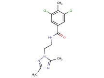 3,5-dichloro-N-[2-(3,5-dimethyl-1H-1,2,4-triazol-1-yl)ethyl]-4-methylbenzamide