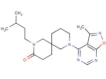 2-(3-methylbutyl)-8-(3-methylisoxazolo[5,4-d]pyrimidin-4-yl)-2,8-diazaspiro[5.5]undecan-3-one