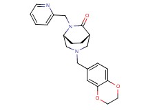(1S*,5R*)-3-(2,3-dihydro-1,4-benzodioxin-6-ylmethyl)-6-(pyridin-2-ylmethyl)-3,6-diazabicyclo[3.2.2]nonan-7-one
