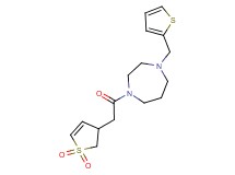 1-[(1,1-dioxido-2,3-dihydro-3-thienyl)acetyl]-4-(2-thienylmethyl)-1,4-diazepane