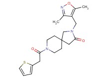 2-[(3,5-dimethyl-4-isoxazolyl)methyl]-8-(2-thienylacetyl)-2,8-diazaspiro[4.5]decan-3-one