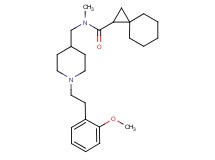 N-({1-[2-(2-methoxyphenyl)ethyl]-4-piperidinyl}methyl)-N-methylspiro[2.5]octane-1-carboxamide