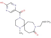 9-allyl-4-[(5-hydroxy-2-pyrazinyl)carbonyl]-1-methyl-1,4,9-triazaspiro[5.6]dodecan-10-one