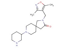 2-[(3,5-dimethyl-4-isoxazolyl)methyl]-8-(3-piperidinyl)-2,8-diazaspiro[4.5]decan-3-one dihydrochloride