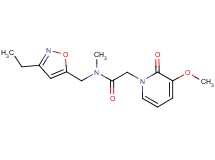 N-[(3-ethylisoxazol-5-yl)methyl]-2-(3-methoxy-2-oxopyridin-1(2H)-yl)-N-methylacetamide