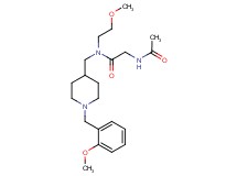 N~2~-acetyl-N~1~-{[1-(2-methoxybenzyl)-4-piperidinyl]methyl}-N~1~-(2-methoxyethyl)glycinamide