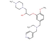 1-(5-{[ethyl(4-pyridinylmethyl)amino]methyl}-2-methoxyphenoxy)-3-(4-methyl-1-piperazinyl)-2-propanol