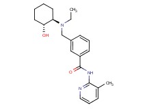 3-({ethyl[(1R*,2R*)-2-hydroxycyclohexyl]amino}methyl)-N-(3-methylpyridin-2-yl)benzamide