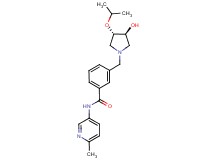 3-{[(3S*,4S*)-3-hydroxy-4-isopropoxypyrrolidin-1-yl]methyl}-N-(6-methylpyridin-3-yl)benzamide