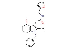 2-(1-benzyl-2-methyl-4-oxo-4,5,6,7-tetrahydro-1H-indol-3-yl)-N-(2-furylmethyl)acetamide