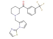 (1-{[1-(1,3-thiazol-2-yl)-1H-pyrrol-2-yl]methyl}-3-piperidinyl)[3-(trifluoromethyl)phenyl]methanone