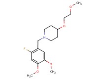 1-(2-fluoro-4,5-dimethoxybenzyl)-4-(2-methoxyethoxy)piperidine
