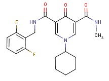 1-cyclohexyl-N-(2,6-difluorobenzyl)-N'-methyl-4-oxo-1,4-dihydro-3,5-pyridinedicarboxamide