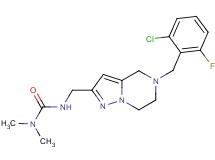 N'-{[5-(2-chloro-6-fluorobenzyl)-4,5,6,7-tetrahydropyrazolo[1,5-a]pyrazin-2-yl]methyl}-N,N-dimethylurea
