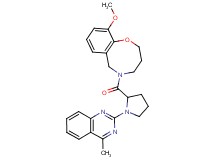 10-methoxy-5-[1-(4-methyl-2-quinazolinyl)prolyl]-3,4,5,6-tetrahydro-2H-1,5-benzoxazocine