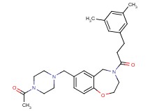 7-[(4-acetyl-1-piperazinyl)methyl]-4-[3-(3,5-dimethylphenyl)propanoyl]-2,3,4,5-tetrahydro-1,4-benzoxazepine