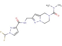 2-[({[1-(difluoromethyl)-1H-pyrazol-3-yl]carbonyl}amino)methyl]-N,N-dimethyl-6,7-dihydropyrazolo[1,5-a]pyrazine-5(4H)-carboxamide