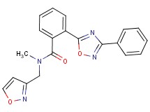 N-(isoxazol-3-ylmethyl)-N-methyl-2-(3-phenyl-1,2,4-oxadiazol-5-yl)benzamide