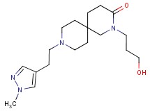 2-(3-hydroxypropyl)-9-[2-(1-methyl-1H-pyrazol-4-yl)ethyl]-2,9-diazaspiro[5.5]undecan-3-one