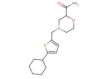 4-[(5-cyclohexyl-2-thienyl)methyl]morpholine-2-carboxamide