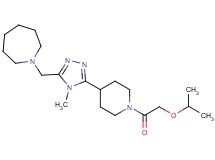 1-({5-[1-(isopropoxyacetyl)piperidin-4-yl]-4-methyl-4H-1,2,4-triazol-3-yl}methyl)azepane