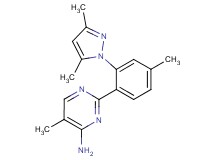 2-[2-(3,5-dimethyl-1H-pyrazol-1-yl)-4-methylphenyl]-5-methyl-4-pyrimidinamine