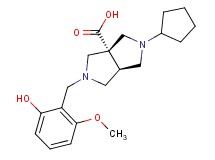 (3aR*,6aR*)-2-cyclopentyl-5-(2-hydroxy-6-methoxybenzyl)hexahydropyrrolo[3,4-c]pyrrole-3a(1H)-carboxylic acid