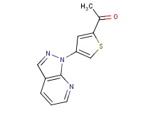 1-[4-(1H-pyrazolo[3,4-b]pyridin-1-yl)-2-thienyl]ethanone
