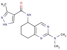 N-[2-(dimethylamino)-5,6,7,8-tetrahydro-5-quinazolinyl]-3-methyl-1H-pyrazole-4-carboxamide
