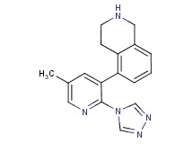 5-[5-methyl-2-(4H-1,2,4-triazol-4-yl)pyridin-3-yl]-1,2,3,4-tetrahydroisoquinoline