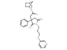 3-[2-(2-azabicyclo[2.2.1]hept-2-yl)-2-oxoethyl]-3-phenyl-1-[3-(3-pyridinyloxy)propyl]-2,5-pyrrolidinedione