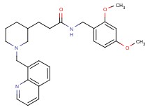 N-(2,4-dimethoxybenzyl)-3-[1-(8-quinolinylmethyl)-3-piperidinyl]propanamide
