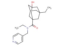N,3-diethyl-5-hydroxy-N-(pyridin-4-ylmethyl)adamantane-1-carboxamide