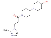 1'-[3-(2-methyl-1H-imidazol-1-yl)propanoyl]-1,4'-bipiperidin-4-ol