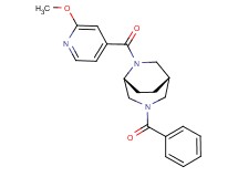 (1S*,5R*)-3-benzoyl-6-(2-methoxyisonicotinoyl)-3,6-diazabicyclo[3.2.2]nonane